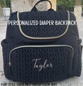 Personalized Diaper Bag - Custom Name Baby Bag - Personalized Baby Travel Bag