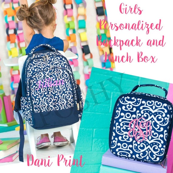 Kids Backpack / Monogrammed Kids Backpack/girls Backpack/kids | Etsy