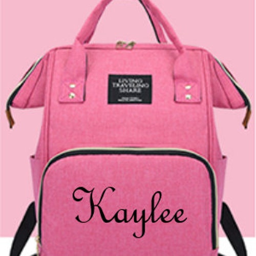 Diaper Bag Backpack Mummy Monogrammed Baby Diaper Bag Etsy