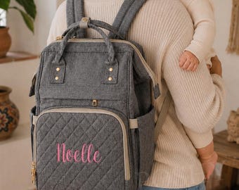 Diaper Bag, Personalized Diaper Bag, Monogrammed Diaper Bag, Monogram, Baby Shower Gift, Mommy Bag