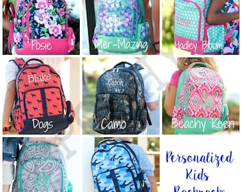 Personalized Kids Backpack, Monogrammed Backpack, Back to school, Kids backpack, girls backpack, boys backpack