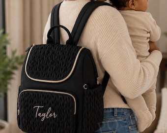 Personalized Diaper Bag - Custom Name Baby Bag - Personalized Baby Travel Bag