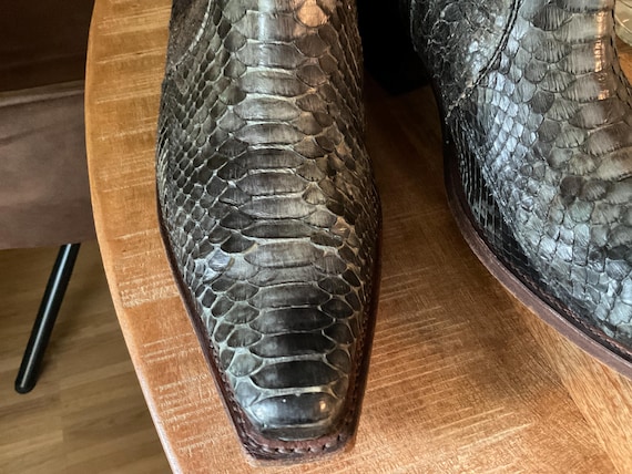 Sendra ankle boots made of genuine python leather… - image 3
