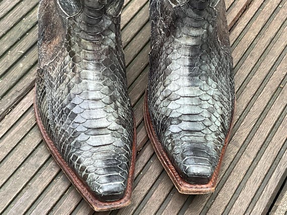 Sendra ankle boots made of genuine python leather… - image 2