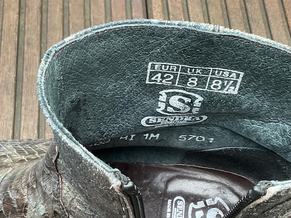 Sendra ankle boots made of genuine python leather… - image 6