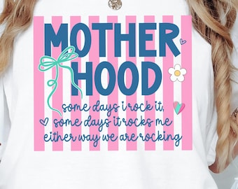 Striped Coquette Motherhood PNG Sublimation Digital Download