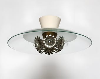 Pietro Chiesa for Fontana Arte ceiling light, Italy circa 1940s