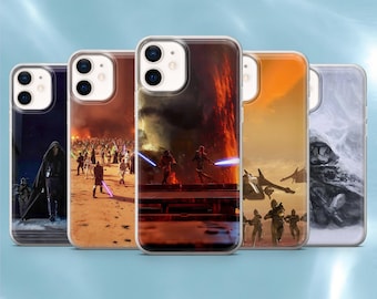 Clone war Phone Case Star Wars Cover for iPhone 17Pro, 17e, 16Pro, 15, 14, 13, 12, Samsung S26, S25, S24, A56, A16, Pixel 10A, 9A
