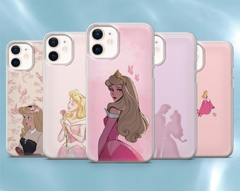 Vintage Aurora Phone Case Disney Princess Cover for iPhone 17Pro, 17e, 16Pro, 15, 14, 13, 12, Samsung S26, S25, S24, A56, A16, Pixel 10A, 9A