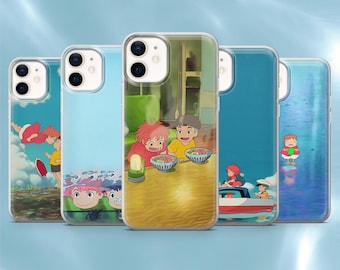 ponyo Phone Case cute anime Cover for iPhone 17Pro, 17e, 16Pro, 15, 14, 13, 12, Samsung S26, S25, S24, A56, A16, Pixel 10A, 9A