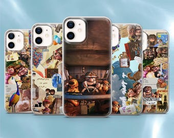 Disney UP Phone Case Pixar Adventure Movie Cover for iPhone 17Pro, 17e, 16Pro, 15, 14, 13, 12, Samsung S26, S25, S24, A57, A17, Pixel 10A, 9