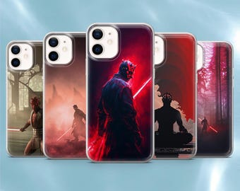 Darth Maul Phone Case Star wars Cover for iPhone 17Pro, 17e, 16Pro, 15, 14, 13, 12, Samsung S26, S25, S24, A56, A16, Pixel 10A, 9A