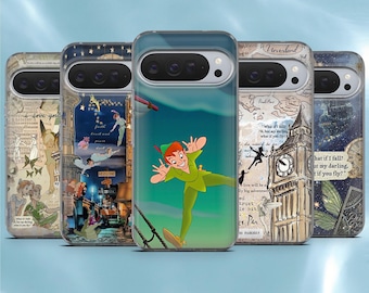Peter pan Phone Case Vintage Cartoon Cover for Google Pixel 10, 10Pro, 9, 9A, 9Pro, 8, 7, Samsung A57, S26, S25, A17, iPhone 17Pro, 17