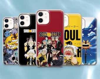 Soul Eater Phone Case Japanese Anime Cover for iPhone 17Pro, 17e, 16Pro, 15, 14, 13, 12, Samsung S26, S25, S24, A56, A16, Pixel 10A, 9A, 8A