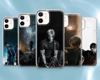Leon Kennedy Phone Case Resident Evil Cover for iPhone 17Pro, 17e, 16Pro, 15, 14, 13, 12, Samsung S26, S25, S24, A56, A16, Pixel 10A, 9A