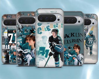 Macklin Celebrini Phone Case Cute Hockey Cover for Google Pixel 10, 10Pro, 9, 9A, 9Pro, 8, 7, Samsung A56, S26, S25, A16, iPhone 17Pro, 17