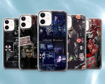 Albert Wesker Phone Case Resident Evil Cover for iPhone 17Pro, 17e, 16Pro, 15, 14, 13, 12, Samsung S26, S25, S24, A56, A16, Pixel 10A, 9A