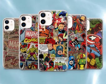 Marvel Tales Phone Case Avengers Comics Cover for iPhone 17Pro, 17e, 16Pro, 15, 14, 13, 12, Samsung S26, S25, S24, A56, A16, Pixel 10A, 9A