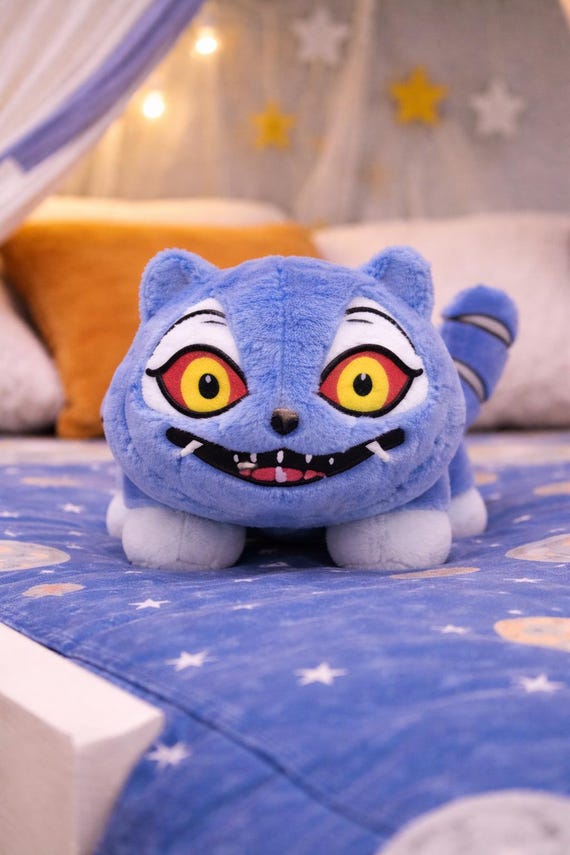 Derpy Tiger Plush Toy, KPop Demon Hunters Huntrix Plush, Cute Roblox Kpop Plushie, Gamer Gift for Kids