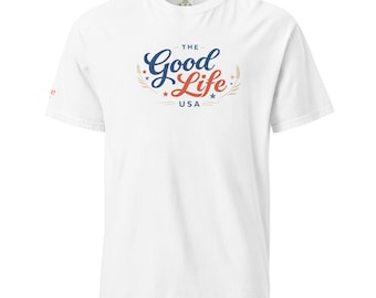 The Good Life USA T-Shirt | Garmisch gefärbtes Baumwoll T-Shirt