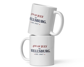 Weiß glänzende Tasse