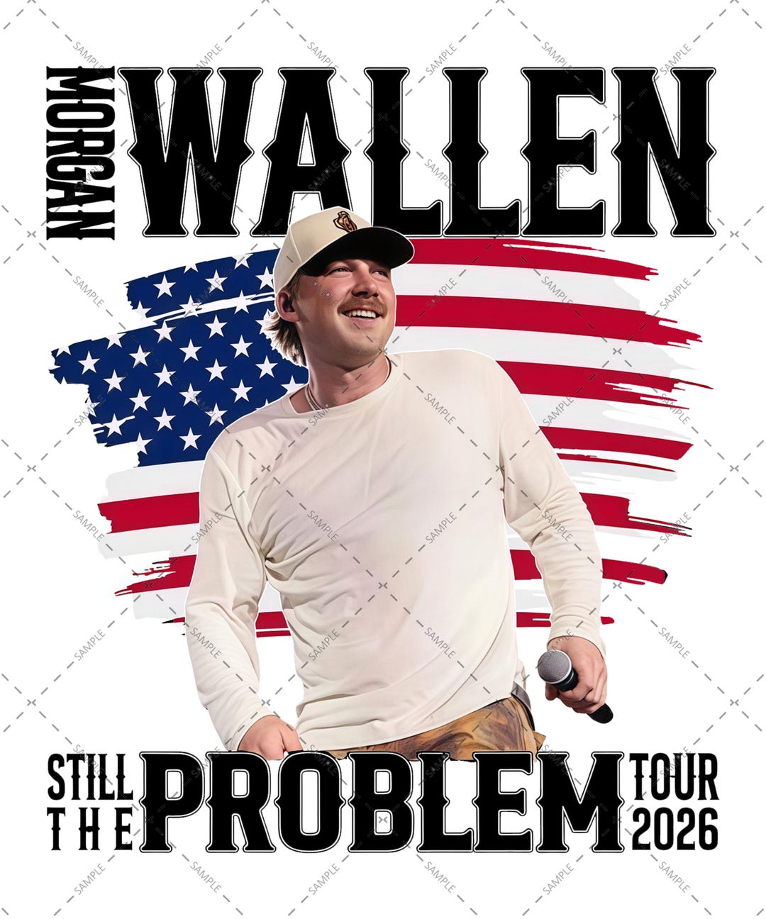 Morgan Wallen Still the Problem Tour 2026, Ready to Print (digital ...