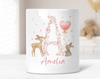 Personalised Name Money Box, Gift For Girl