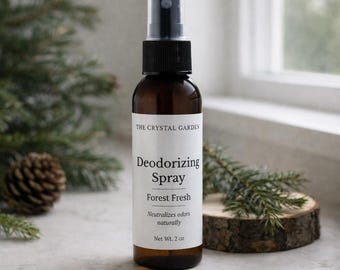 Forest Fresh Deodorizing Spray | Natural Odor Eliminator, Trash Can Spray, Shoe Deodorizer, Bathroom Spray