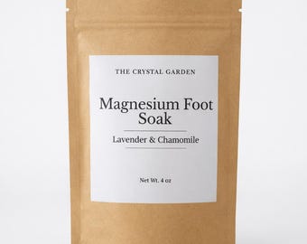 Magnesium Foot Soak – Lavender Chamomile – Relaxing Foot Soak