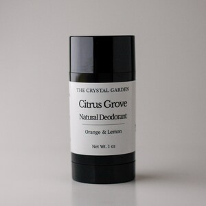 Citrus Grove Natural Deodorant – Aluminum Free – Plant Based – Citrus Scent – Essential Oils