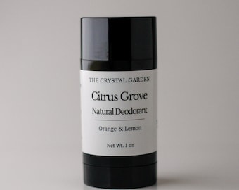 Citrus Grove Natural Deodorant – Aluminum Free – Plant Based – Citrus Scent – Essential Oils