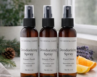 Natural Deodorizing Spray |  Plant-Based Odor Eliminator, Trash Can Spray, Shoe Spray, Bathroom Spray