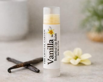 Vanilla Lip Balm  – Plant Based Lip Care – Dry Lips – Vanilla Infused Jojoba – Small Batch