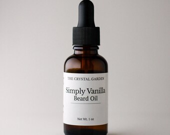 Simply Vanilla Beard Oil – Plant Based Grooming – Vanilla Scent – Beard Care – Gift for Him