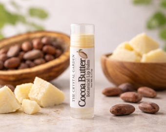 Cocoa Butter Lip Balm – Vegan Lip Balm – Plant Based Lip Care – Dry Lips – Small Batch Skincare