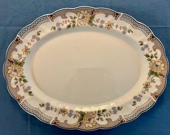 Royal Doulton Temple Garden Oval Serving Platter 16" The Majestic Collection