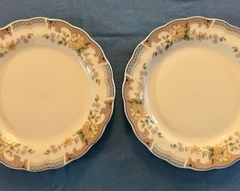 Royal Doulton 2 Salad Plates 8 1/2" Majestic Collection Temple Garden Total 12