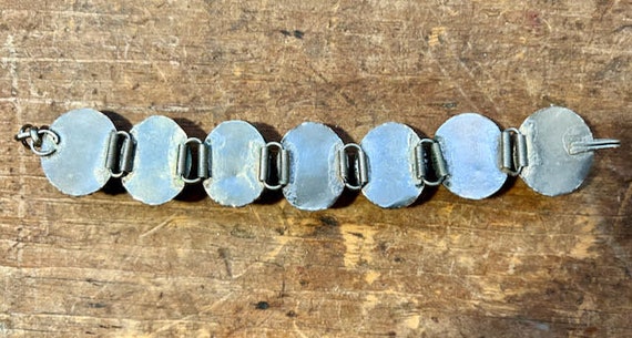 Vintage Tribal Bracelet Silver and Semi-Precious … - image 5