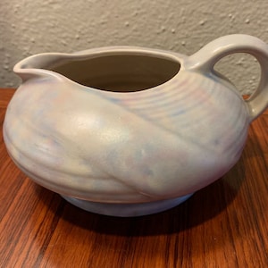 Antique Flaxman Ware Wadeheath Pottery Pitcher Gravy Bowl 124 Handmade