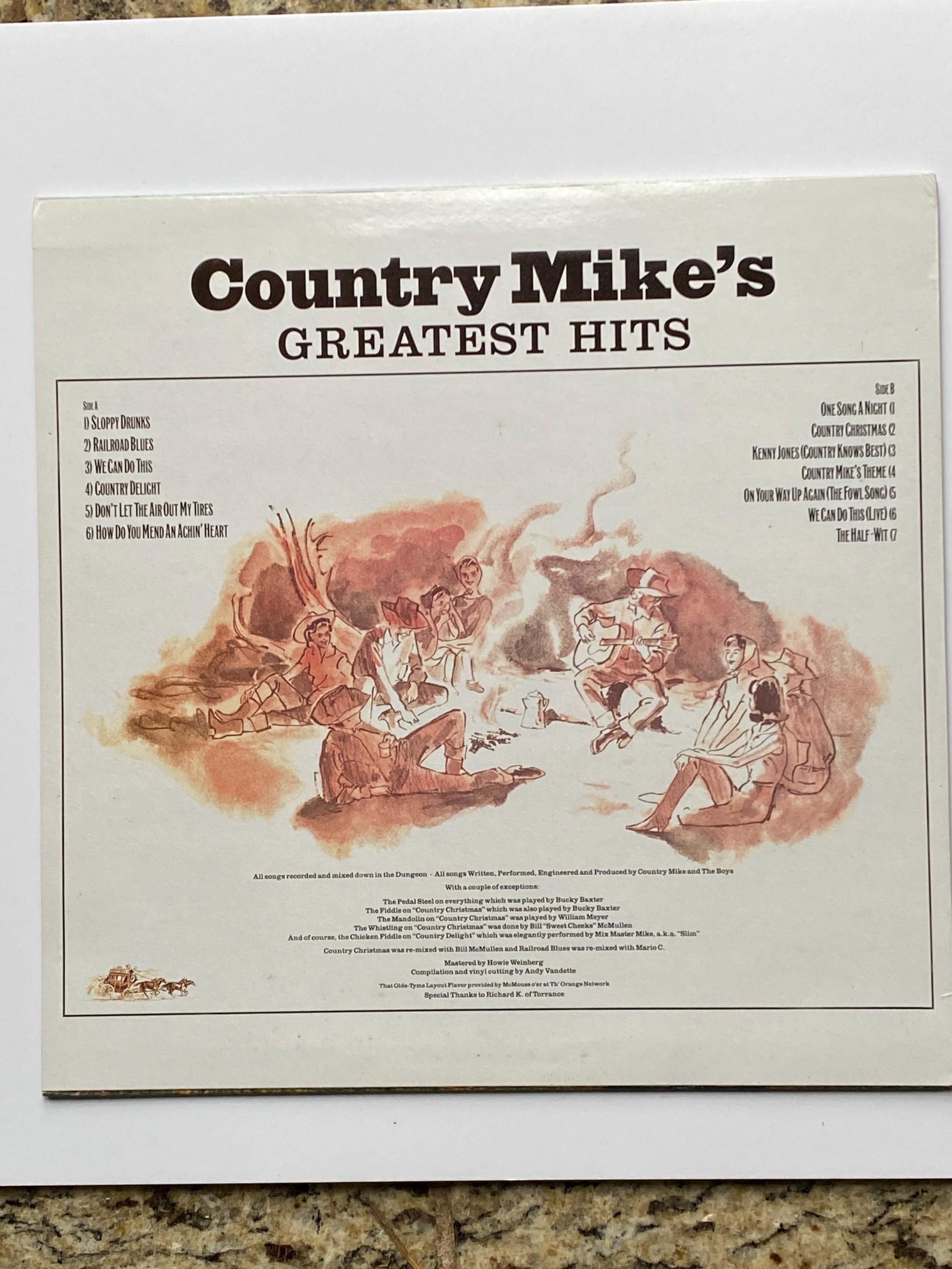 Country Mike's Greatest Hits RARE Beastie Boys Original Vinyl LP