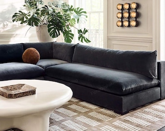 Modern Geometric Hand knotted Rug: Minimalist Wool Area Carpet Decor