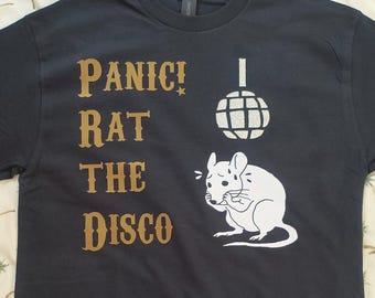 Koszulka Panic! Rat the Disco – błyszcząca winylowa kula dyskotekowa, woo