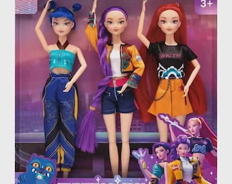 K-Pop Demon Hunters Singing Dolls – Anime Plushie Collectible Toy