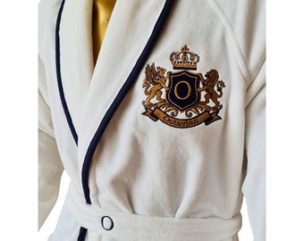 Mr and Mrs Robes, Custom Wedding Bathrobe Set, Personalized Bridal Robe, Groom Gift, Honeymoon Outfit, Matching Couples Robe, Luxury Spa