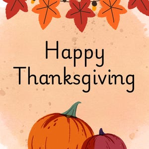 Happy thanksgiving poster for your holiday dinner