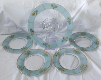 Bartlett Collins Handled Tidbit Platter Set
