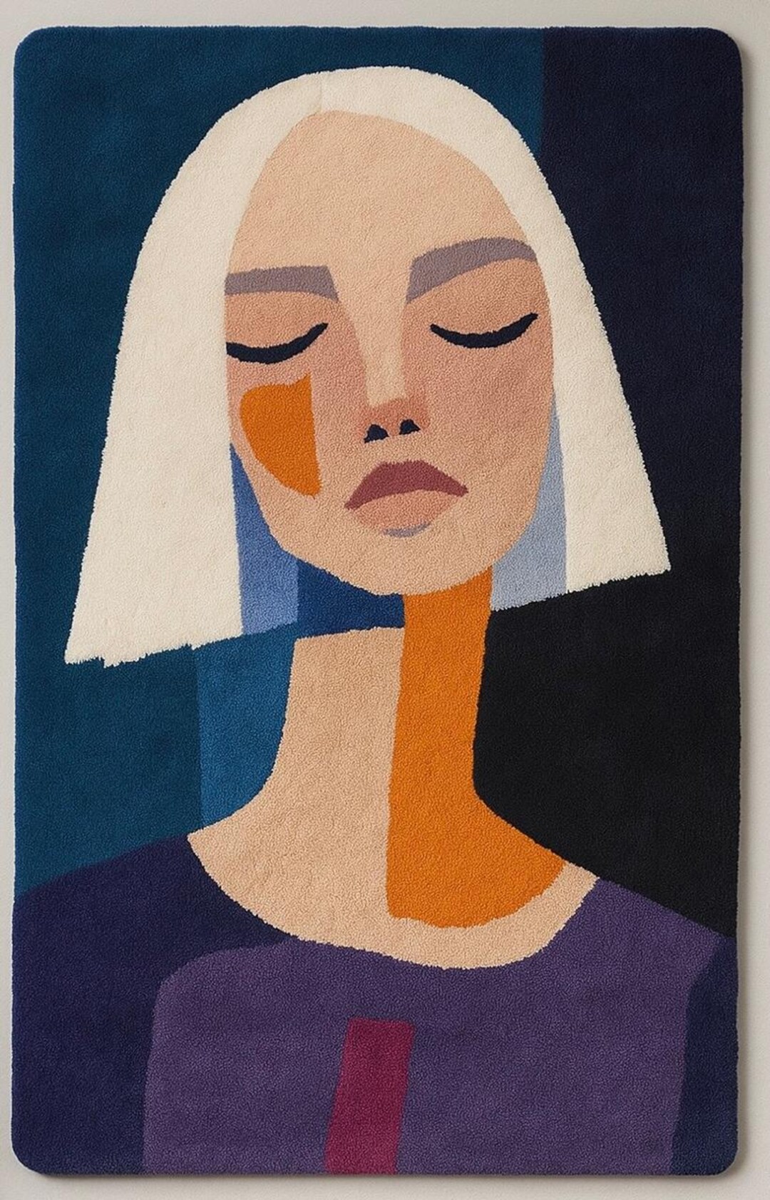Modern Abstract Woman Face Rug – Custom Rugs , Handmade Rugs - Etsy