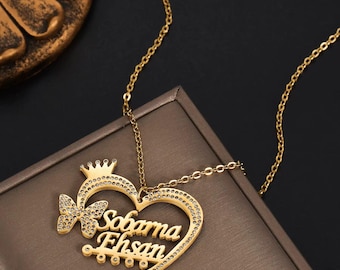 Personalizowany naszyjnik z diamentowym imieniem – dostępne różne wzory