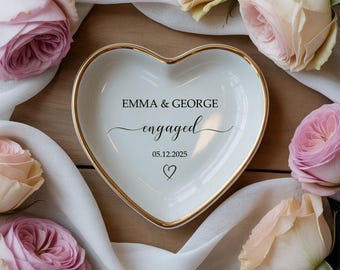 Wedding Gifts for Couple, Custom Ring Dish, Personalized Ring Dish, Couples Gift, Bridal Shower Gift, Personalized Engagement Gift for Bride