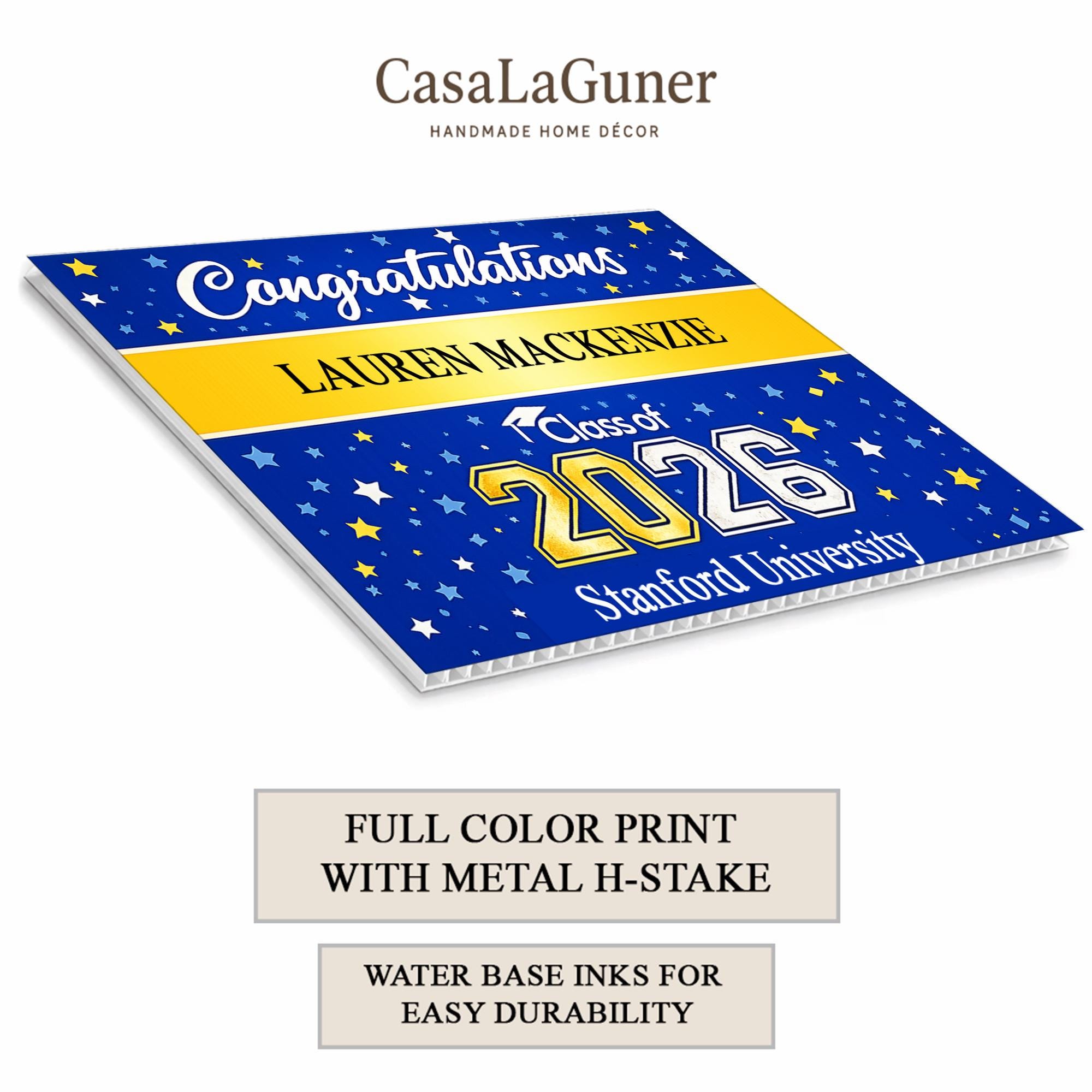 Class of 2026 Graduation Yard Sign, Custom Graduate Name Sign ...